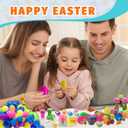 GDWDGJ 300pcs Easter Eggs with Toys Inside Bulk Filled Easter Egg Fillers 100 Pack Non Candy Stuffed Easters Basket Stuffers Essentials for Kids Girls Toddlers Boys Easters Egg Hunt Party Favors