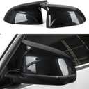 Car Rearview Mirror Cover Trim Carbon Style ABS Decal Sticker fits for BMW X3 G01 X4 G02 X5 G05 X6 G06 X7 G07 iX3 G08 Exterior Accessories