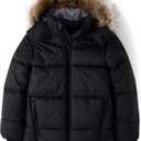 The Children's Place Boys' Water and Wind Resistant Hooded Zip Front Parka Jacket XS