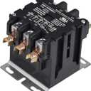 SUNLEE 60 Amp 75 RES 3 Pole 220V 240V coil DP Contactor A2L Compliant UL Recognized & Approved for UL 60335 HVAC Contactor 42EF35AG Equivalent