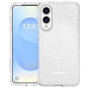 ANNSD for Samsung Galaxy S25 Edge Case,3 in 1 Design Magnetic Shockproof,Translucent Protective Multilayer for Galaxy S25 Edge Case Clear Bling