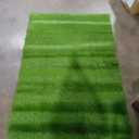 Bsmathom Artificial Grass Rug Indoor Outdoor Rug, 3x5Ft Dog Grass Mat with Drainage Holes, Synthetic Artificial Grass Turf Fake Grass Rug for Balcony Garden Lawn Landscape, 3x5Ft