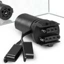 7 to 4 & 5 Pin Trailer Light AdapterConvenient 2-in-1 Design Trailer Plug Adapter, Upgraded Weatherproof 7 Way to 4 Way & 5Way Trailer Connector, for RV Truck Utility Tow Hitch Boat