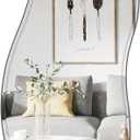 Full Length Mirror 63"x23.6" Irregular Wall Mounted Mirror, Large Asymmetrical Beveled Edge Frameless for Living Room Bathroom Bedroom Entryway Decoration