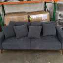 Urnishings Lakeview Presley Sofa - Navy Blue 37x80x24