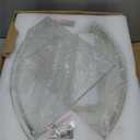 Crowye 4 Pcs Corner Shower Shelf 2-tier Glass Corner Shelf Stainless Steel Wall Mounted Bathroom Organizer for Storing Shower Gel Shampoo Brush, 9.25 Inches (Silver)