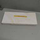 Faucet Mat for Kitchen Sink, Diatomite Stone Drying Sink Protectors, Bathroom Faucet Splash Guard, Quick Dry Water Absorbing, Non-Slip Stone Tray for Kitchen Counter, White, 20" x 3.9"