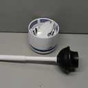 MR.SIGA Toilet Plunger with Holder, Heavy Duty Toilet Plunger and Holder Combo for Bathroom Cleaning, White