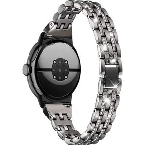 Slim bling Bands Compatible with Google Pixel Watch 4/3 45mm 41mm Watch 2 Watch1 Replacement Wristband Women