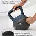 YOTTOY Soft Kettlebell, Set for Strength Training Kettlebells & Home Workouts, Soft-Sided Cushioned Base, Wide-Handle - Ideal for Men, Women, & Beginners 25lb
