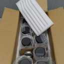 CUCUMI 9pcs 16oz Glass Juice Bottles with Lids, Reusable Juice Containers Drinking Jars Water Cups with Brush, Glass Straws, Lids with Hole