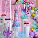 2 x Valentines Day 3 Pack 3.3 * 8.3 ft Foil Curtain Metallic Tinsel Fringe Curtains Photo Booth Props Backdrop for Birthday Wedding Engagement Baby Shower Christmas Holiday Celebration Partyl,Pink