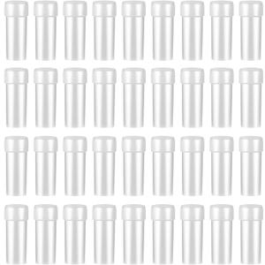 100Pcs 5ML Small Pill Plastic Containers Empty Pill Bottles Sample Bottles Vial Test Tube with Caps by HRLORKC