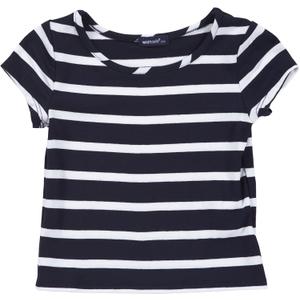 Girls' Relaxed Crew (Toddler/Kid) - Navy/White - 14