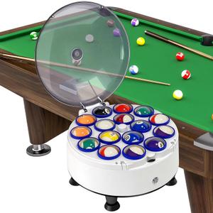 Upgraded Pool Ball Cleaner, Automatic Billiard Ball Cleaner and Polisher,Pool Ball Polishing for 16 Billiard and Snooker,Pool Balls Cleaner Machine,110v