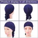 Syhood 6 Pieces Head Scarf for Women Slip on Pretied Head Scarves Cancer Headwear Turban Hat Beanie Wrap (Mix Color)