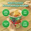 Nongshim Shin Ramyun Vegan, 2.64 Ounce, Pack of 6 (EXP 06/09/27)