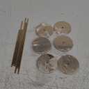 Set of 6 Pink Gold Candlestick Holders Pink Gold Candle Holder Taper Candle Holders Candle Holders Decorative Candlestick Holder for Home Decor, Wedding, Dinning, Party, Anniversary (Gold)