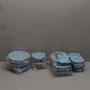 16 Pack Collapsible Food Storage Containers With Lids, Collapsible Storage Containers Sets Silicone Collapsible Bowls For Camping, RV Accessories, Travel Trailer Must (Mixed oz) (16)