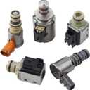 5Pcs Transmission Shift Solenoid Kit Compatible with GMC Sierra 1500 Yukon Chevrolet Colorado Express 1500 Avalanche Replace# 4L60E 4L65E 4L70E