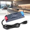 LED Power Supply 24V 150W with Plug, BRIMETI LED Driver 6,3A Transformer AC 120V to 24V DC Low Voltage Switching Converter Constant Voltage Ultra Slim Adapter for LED Strip Light Cabinet Lights
