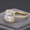 Gold engagement ring