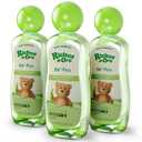 Ricitos De Oro Bio-Pure Baby Shampoo, Fortifies Hair, Adds Shine & Softness, Hypoallergenic & Tear-Free, Includes Rattle Cup, Ideal Baby Hair Product, 250 ml, 3-Pack