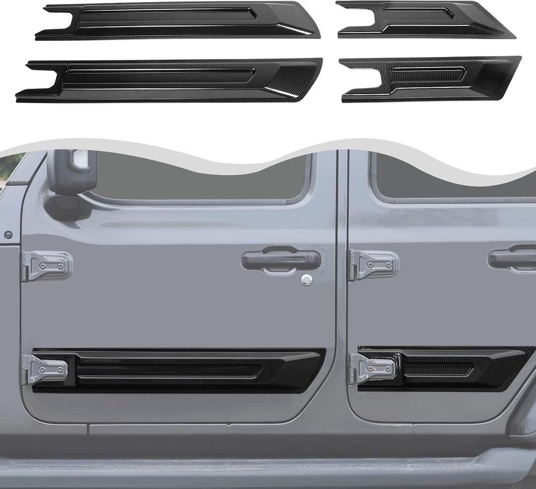 Four Door Version of car Door Anti Scratch Protection Panel Compatible with Jeep Wrangler JL JLU JT 2018+