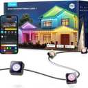 Govee Permanent Outdoor Lights 2, 100ft RGBIC Outdoor Lights with 72 LED Lights, IP67 Waterproof, 100 Scene Modes with 40lm White for Outdoor Decorations, Works with Alexa, Google Assistant, Black