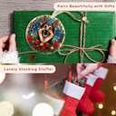 2 x TUMSHANIP German Shepherd Ornament - German Shepherd Christmas Ornaments - Dog Gifts for Women Men, Dog Lovers Gifts - Dogs Ornaments 2025 - Acrylic Christmas Ornament 2025