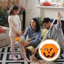 Ciieeo 6Pcs Halloween Pumpkin Candy Buckets Mini Plastic Orange Jack-O-Lantern Storage Containers for Party and Treats