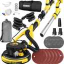 Drywall Sander, 6.5-amp Powerful Electric Drywall Sander with Vacuum, Anto Dust Removal, 7 Variable Speed, 900-1800RPM, Dustless Floor Sander with 26 Power Cord for Popcorn Ceiling