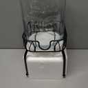 Mustry Glass Drink Dispenser for Parties, 1 Gallon Beverage Dispenser with Stand and Spigot Solid Stainless Steel, Used as Lemonade Dispenser Sun Tea Jar Kombucha Jar