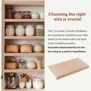 Wire Rack Covers, 32*12 Inch Shelf Covers for wire Shelving, Easy to Cut Closet Wires Shelf Cover-0.31 inch Thick(Not Wood) Moisture Resistant Durable Shelves Cover, Easy Install for Pantry, Kitchen, 32W x 12D