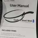 Souped Up Recipes 10 Inch Carbon Steel Wok For Electric, Induction and Gas Stoves (Lid and User Guide Video Included)