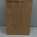 Heouvo 2.5 Gallon Automatic Dog Water DispenserWide Mouth for Easy Hand-in CleaningRemovable Stainless Steel Bowl, Gravity Refilling Large Capacity for Cats and Dogs, Multi-Pet Homes