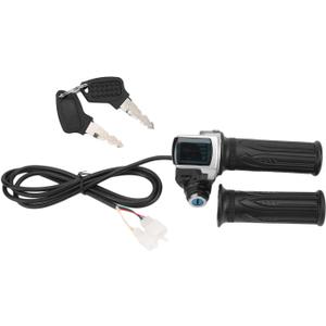 Controls Powersports Throttles Electric Bike Throttle Grip Lock Key Set Led Indicator for Motorcycle Scooter 48V Manual and Parts