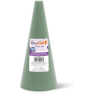 FloraCraft Floral Desert DryFM Cone 3.8 Inch x 8.8 Inch Green (1 Count (Pack of 1))