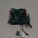 Warm Multi Color Christmas Lights - 20 ft String of 105 Incandescent Mini Bulbs Multifunctional Lighting Modes, for Decorative, Bedroom, Outdoor, Xmas Twinkle Tree Lights with Green Wire Total 21.6 ft