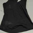 Danysu V Neck Cotton Tank Tops with Built-in Shelf Bra Sleeveless Racerback Fitted Basic Cami Shirts (Small, Black)