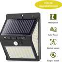 Solar Lights Outdoor, 3 Modes/144 LEDs Solar Motion Sensor Security Lights Wireless IP65 Waterproof with Wide Angle Solar Wall Lights for Patio Garden Garage Yard Front Door
