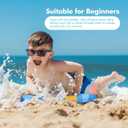 Inflatable Boogy Boards for Beach Travel Toys, 30 Cavas Slip Slide Water Park Body Surfing Board with Handles, Summer Fun Water Pool Game Toys for Kids 4,8,12 Ages, Pcs