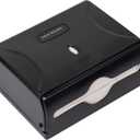 Mind Reader Paper Towel Dispenser, Tri-Fold Towel Holder, Restroom, Wall Mount, Bathroom, Black (1-Piece)