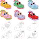 Valentine's Day Exchange Cards - 36 Sets Valentine Activity Card with Shoe Charms Bulk for Kids - Funny Valentine Exchange Card for Classroom Class Gifts Goodie Bag Party Favors