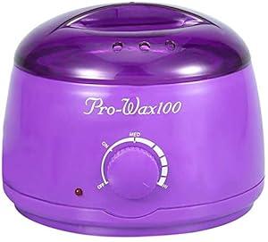 Wax Heater for Hair Removal, Intelligent Temperature Control Heater Machine Paraffin Heater, Wax Therapy Device, Used for Body Hair Removal JUNC (Color : Purple)