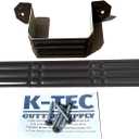 K-TEC 2"x3" Musket Brown Aluminum Downspout Straps with Color-Matched Screws – Heavy-Duty Gutter Mounting Brackets (2 Pack)