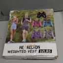 Henkelion Weighted Vest Weight Vest for Men Women Kids Weights Included, Body Weight Vests Adjustable for Running, Training Workout, Jogging, Walking (12 lbs, Black)