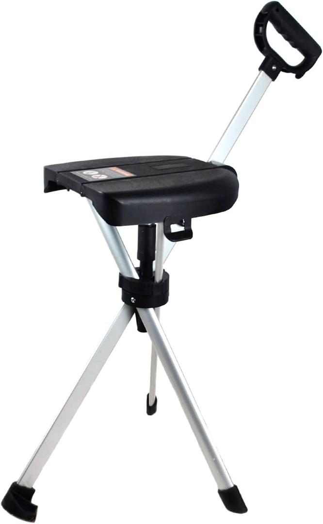 Foldable Chair Walking Stick, One Size