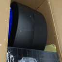 80FT + 6.5FT Retractable Air Hose Reel, Wall Mount Pneumatic Hose Reel for Garage Workshop, Automatic Rewind, 3/8" x 80' Hybrid Air Hose with Brass Fittings + Bend Restrictors, 300PSI (Blue)