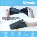 2 x KMAKII Black Disposable Dinner Napkins Linen-Feel Colored Paper Napkins Premium Cloth Like Napkins Ideal For Restaurant, Events, Weddings&Party,50 Pack 16 x 16 inches